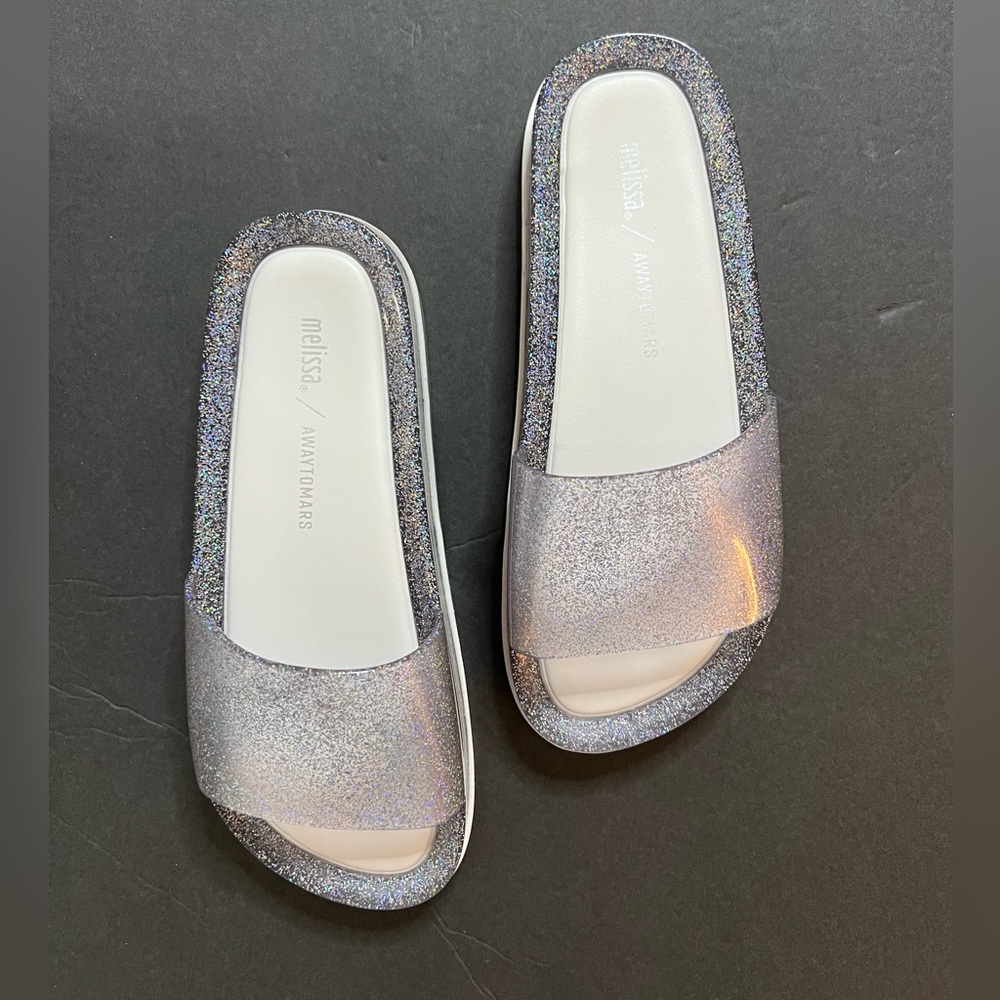 Melissa x Away To Mars Silver Sandal